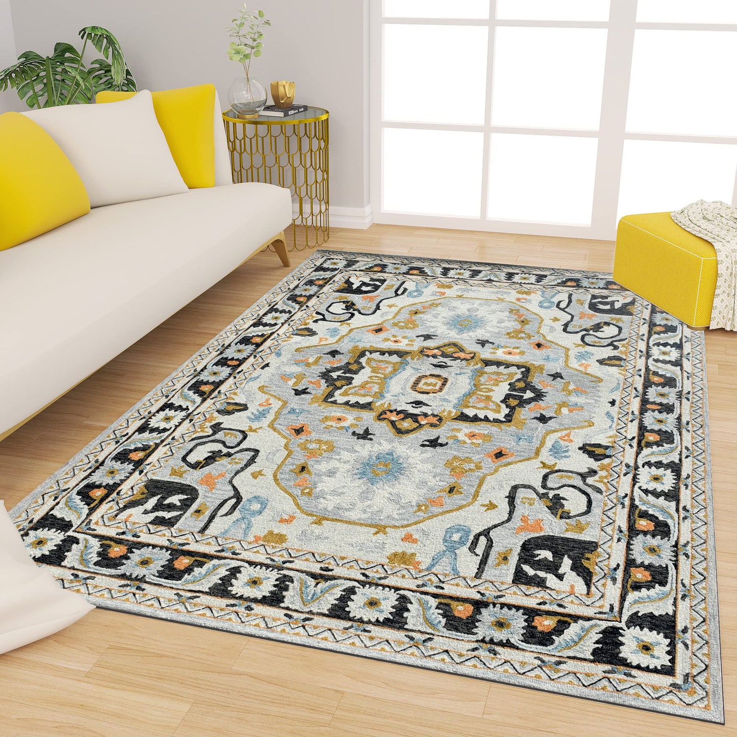 Premium Hand-Tufted Rug Made of 100% Wool - Northern Tale - 3x5 Feet