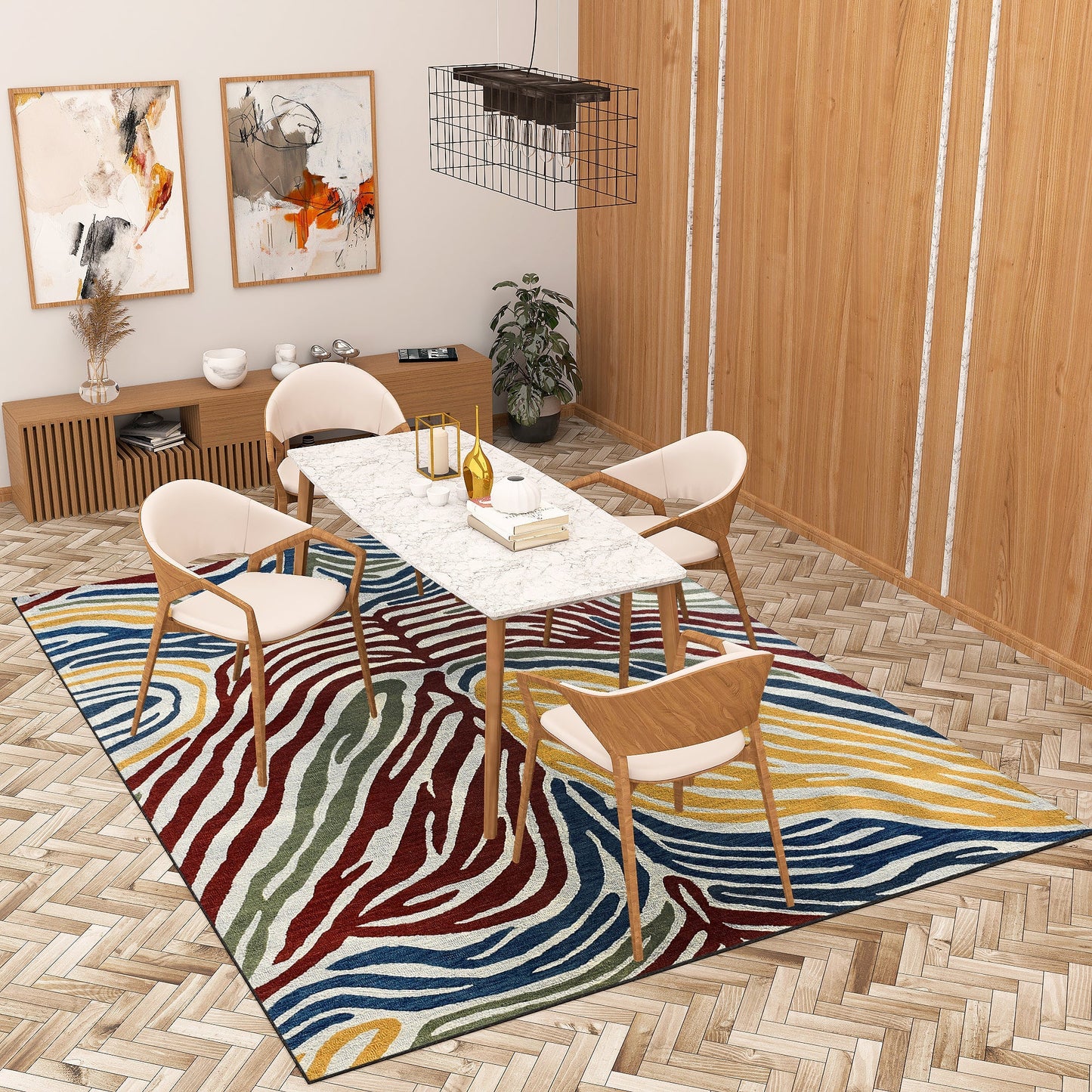 Premium Hand-Tufted Rug Made of 100% Wool - Savanna - 9x12 Feet