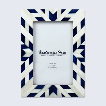 Picture Frames Aztec Chevron Pattern Bone Inlay Collection in 4x6 – Wholesale picture frames