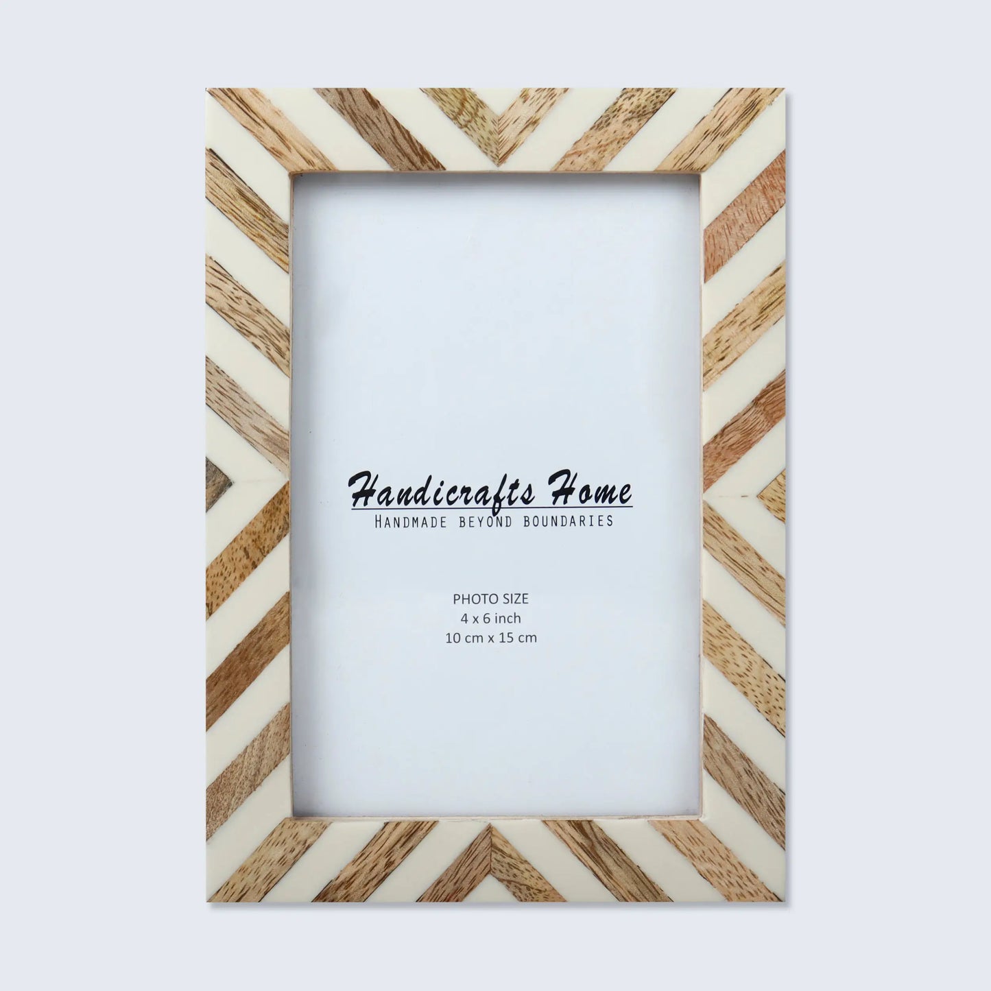 Picture Frames Cookie Chevron Pattern Bone Inlay Collection in 4x6 – Wholesale picture frames