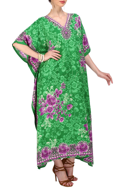 Women Long Kaftan Summer Holiday Caftan Dress in 6 Colors - S to 3XL