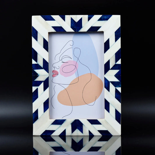 Picture Frames Aztec Chevron Pattern Bone Inlay Collection in 4x6 – Wholesale picture frames