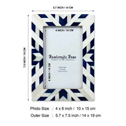 Picture Frames Aztec Chevron Pattern Bone Inlay Collection in 4x6 – Wholesale picture frames