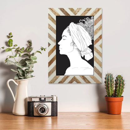 Picture Frames Cookie Chevron Pattern Bone Inlay Collection in 4x6 – Wholesale picture frames