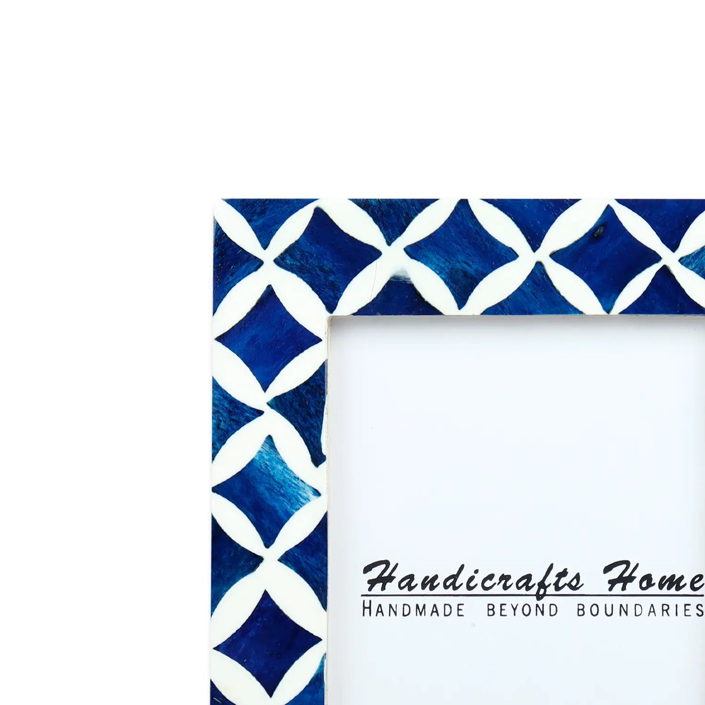 Picture Frames Indigo Mosaic Star Pattern Bone & Resin Inlay Collection, 4x6 – Wholesale picture frames