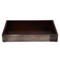 Countertop and Vanity Tray - Parlour Adder Pattern Brown 10x6 inches