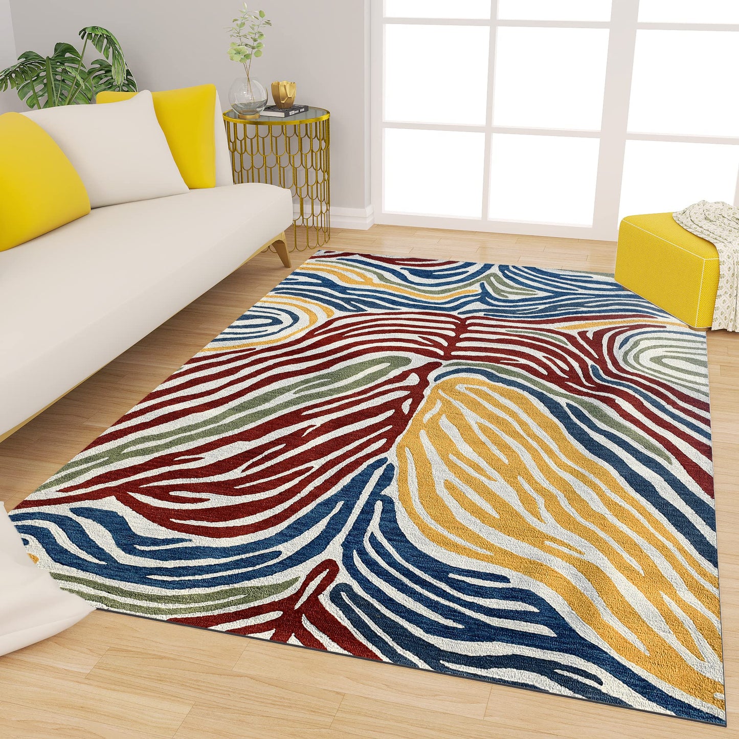 Premium Hand-Tufted Rug Made of 100% Wool  - Savanna - 5x8 Feet