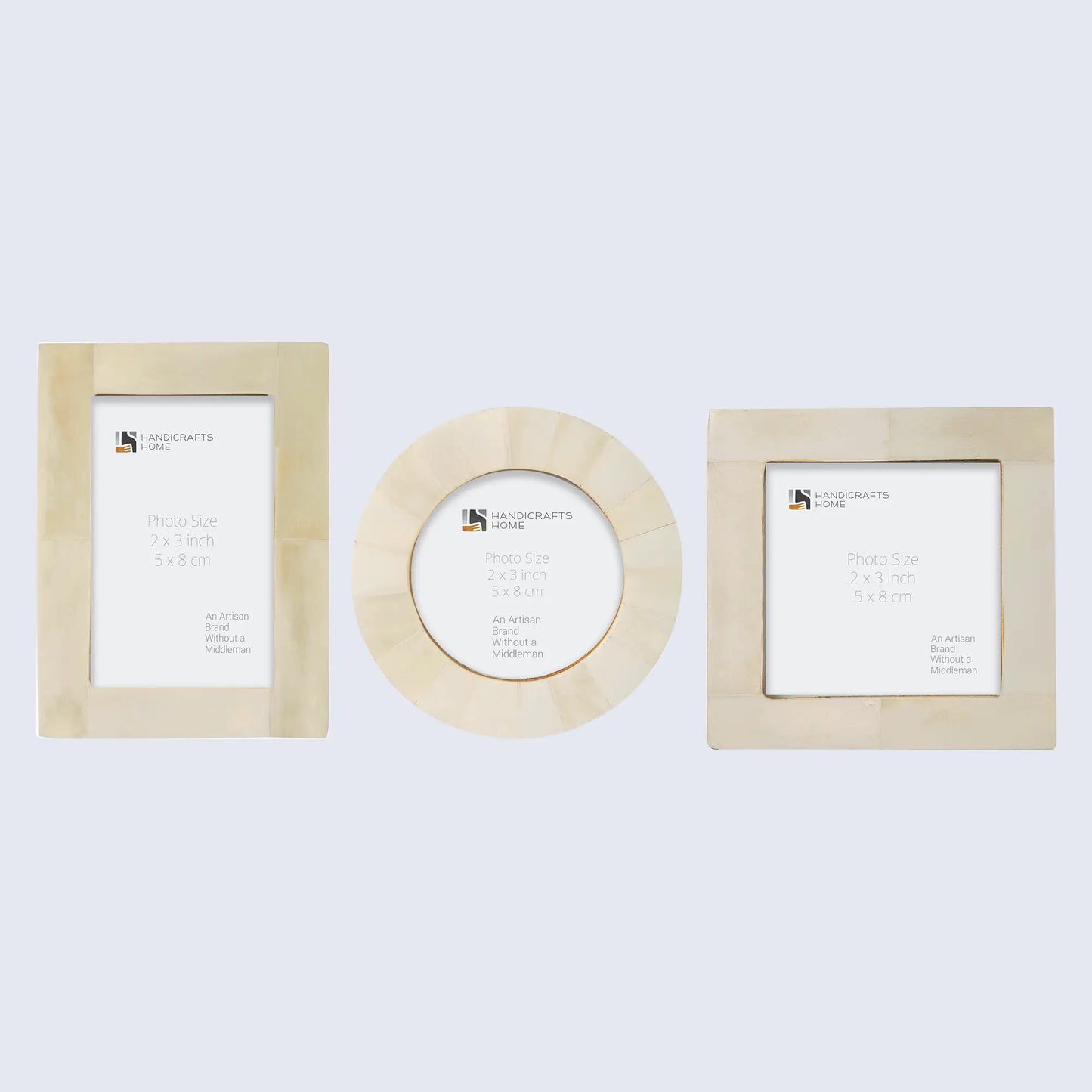 Baby Picture Frames Bone Inlay Collection in White, Set of 3 – Wholesale picture frames