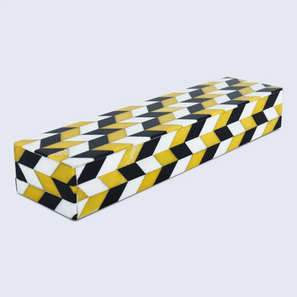 Marquet Artemis Pattern Resin Inlay Decorative Storage Box