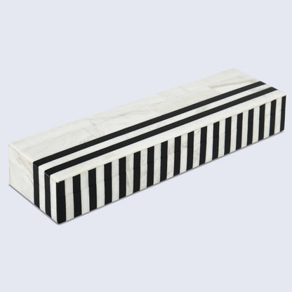 Decorative Boxes Mono Lead Pattern Resin Inlay Collection in 7 Sizes