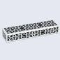 Shiraz Pattern Resin Inlay Decorative Storage Box – Black & White