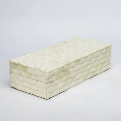Ivory Bamboo Pattern Bone Inlay Decorative Storage Box 7 Sizes