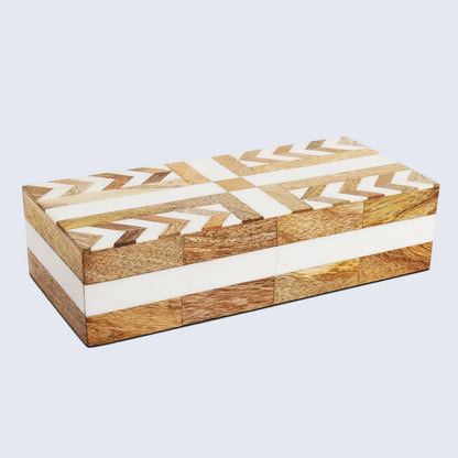 Patisserie Adorn Resin & Wood Inlay Decorative Storage Box