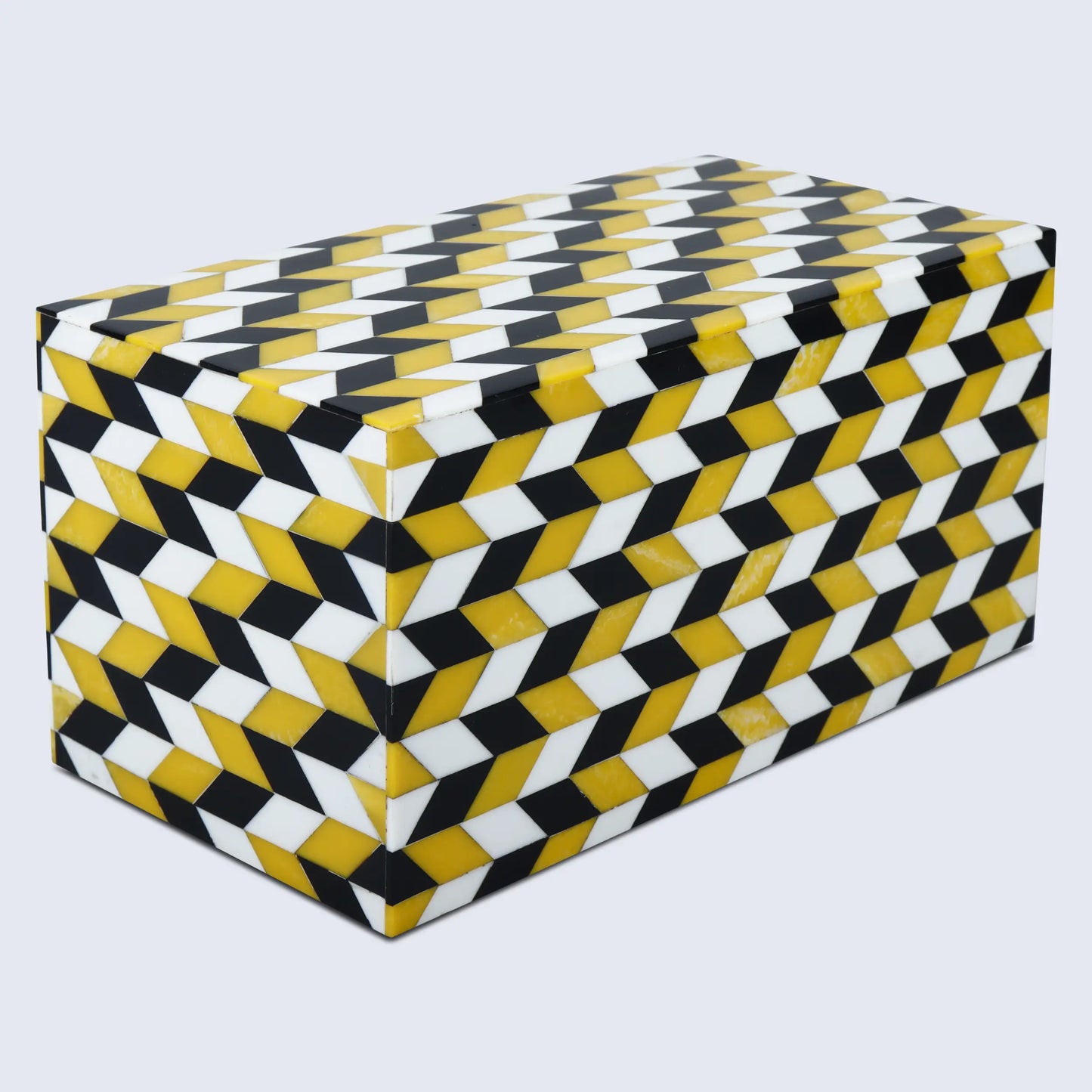 Marquet Artemis Pattern Resin Inlay Decorative Storage Box
