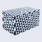 Marquet Indigo Pattern Resin Inlay Decorative Storage Box