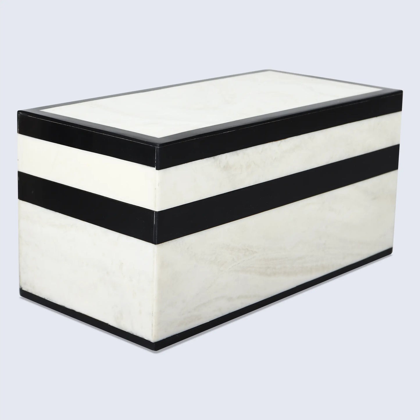 Decorative Boxes Mono Court Pattern Resin Inlay Collection in 7 Sizes