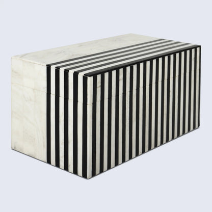 Decorative Boxes Mono Lead Pattern Resin Inlay Collection in 7 Sizes