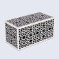Shiraz Pattern Resin Inlay Decorative Storage Box – Black & White
