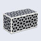 Decorative Boxes Zellij Pattern Resin Inlay Collection in 7 Sizes, Black & White