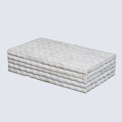 Ivory Bamboo Pattern Bone Inlay Decorative Storage Box 7 Sizes