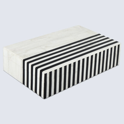 Decorative Boxes Mono Lead Pattern Resin Inlay Collection in 7 Sizes