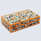 Decorative Boxes Mosaic Gold Pattern Pattern Resin Inlay Collection in 7 Sizes