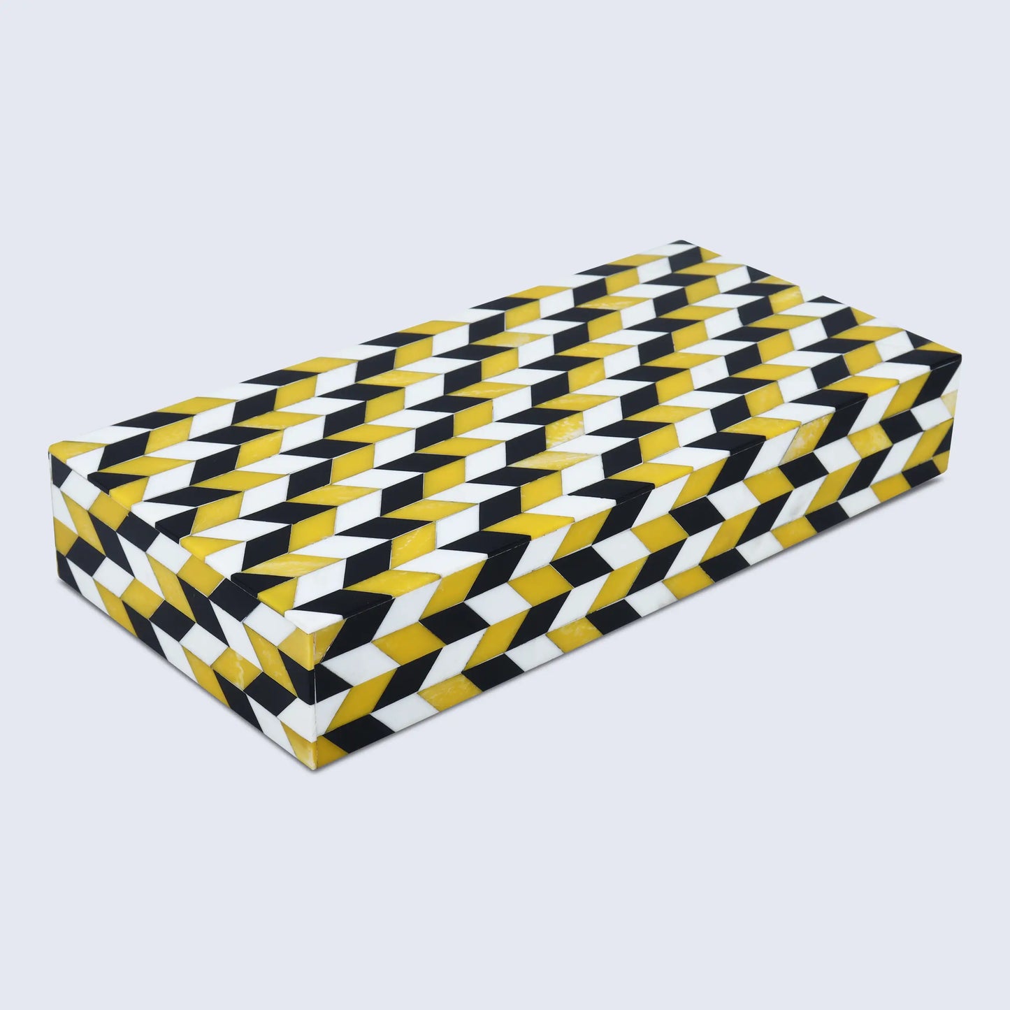 Marquet Artemis Pattern Resin Inlay Decorative Storage Box