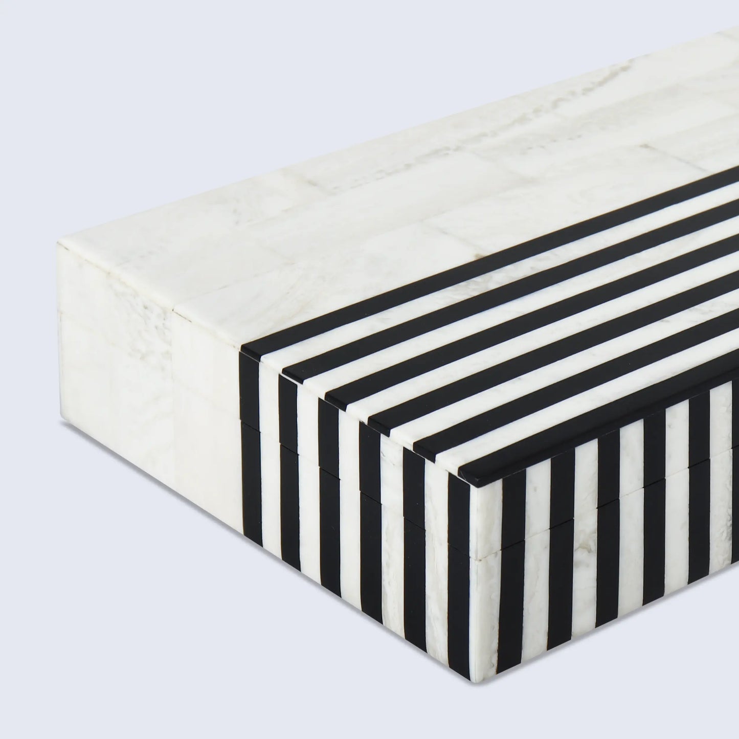 Decorative Boxes Mono Lead Pattern Resin Inlay Collection in 7 Sizes