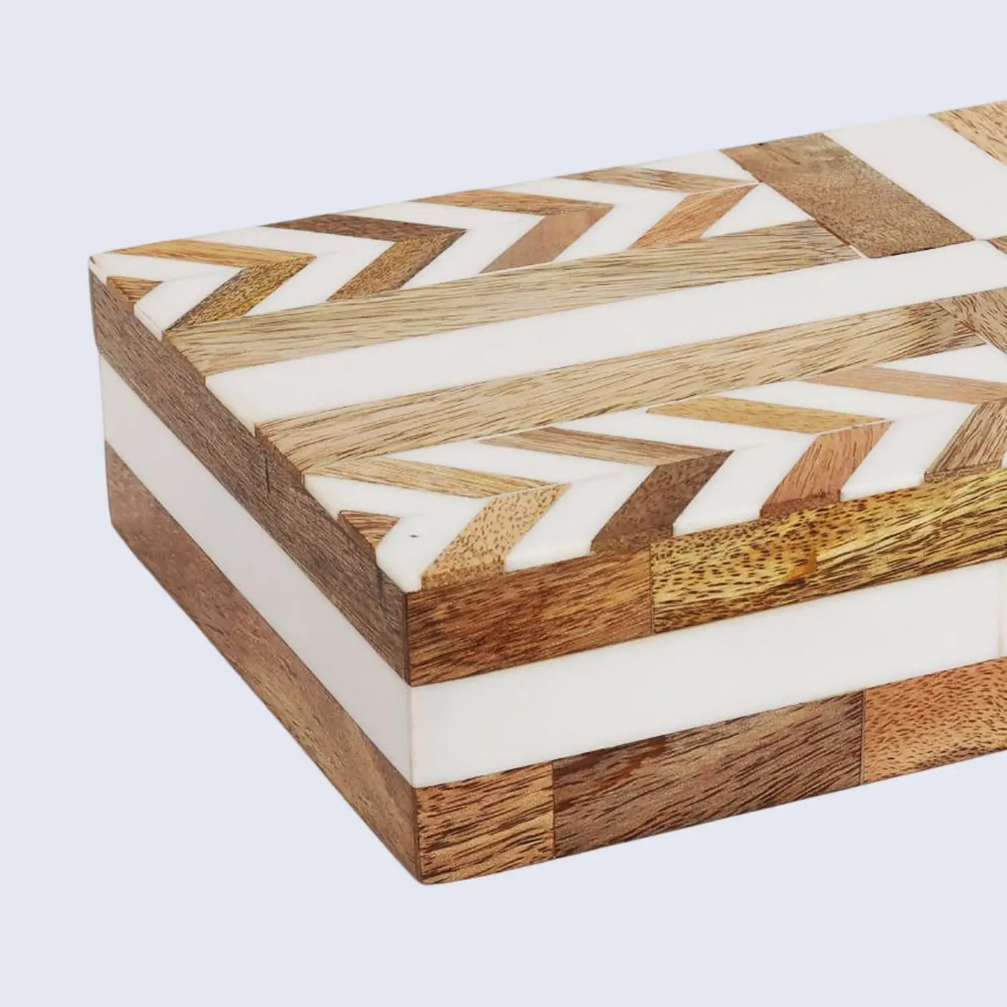 Patisserie Adorn Resin & Wood Inlay Decorative Storage Box