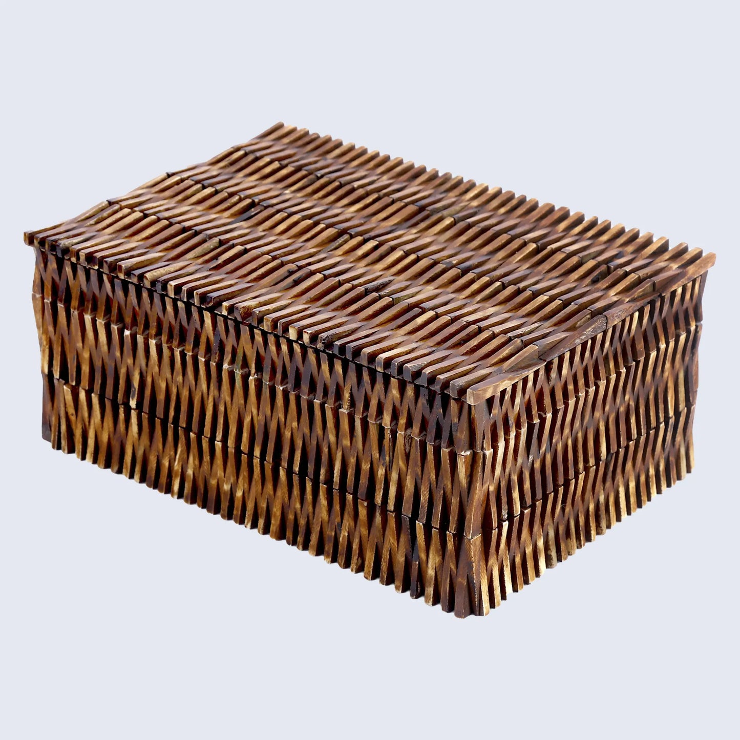 Decorative Boxes Mekong Lotus Pattern Bone Inlay & Brass Collection in 2 Sizes