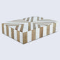 Marquet Chevron Resin & Wood Inlay Decorative Storage Box - 8 Sizes