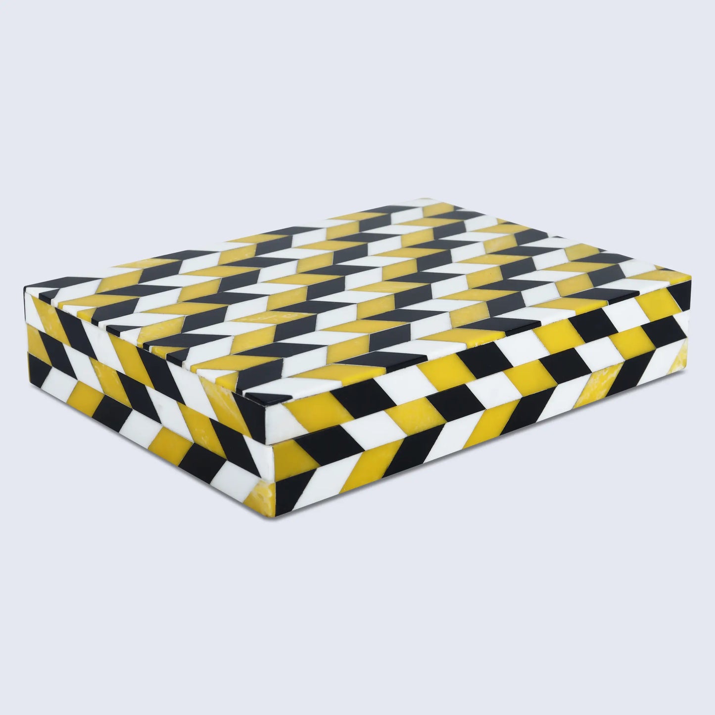 Marquet Artemis Pattern Resin Inlay Decorative Storage Box