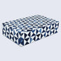 Marquet Indigo Pattern Resin Inlay Decorative Storage Box