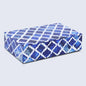 Decorative Boxes Moroccan Pattern Bone & Resin Inlay Collection in 7 Sizes, Blue & White