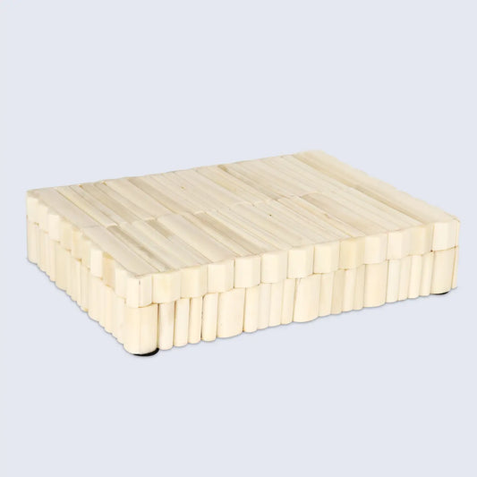 Ivory Stem Pattern Bone Inlay Decorative Storage Box 7 Sizes