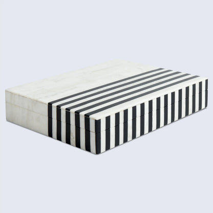 Decorative Boxes Mono Lead Pattern Resin Inlay Collection in 7 Sizes