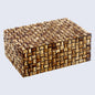 Decorative Boxes Mekong Chai Pattern Bone Inlay Collection in 2 Sizes
