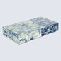 Decorative Boxes Indigo Mosaic Pattern Bone & Resin Inlay Collection in 2 Sizes