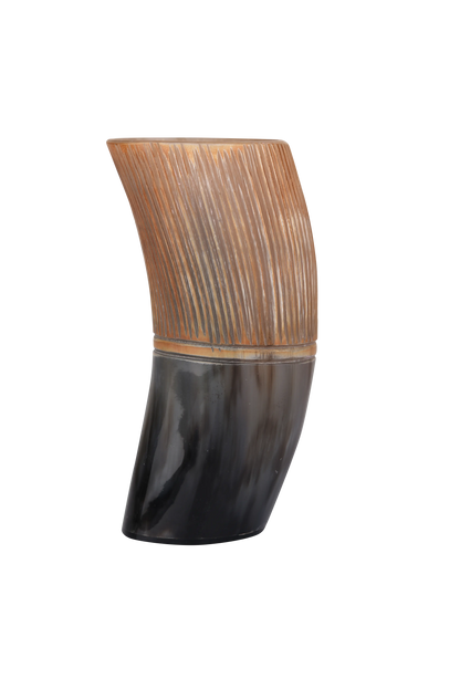 Horn Drinking Glasses - Holds Upto 10 oz, Striped