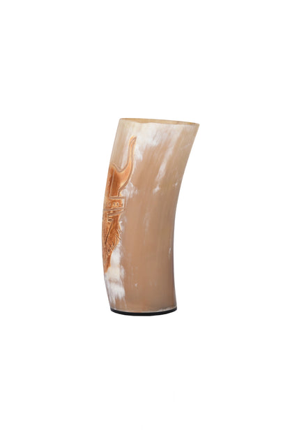 Horn Drinking Glasses - Holds Upto 10 oz, Skull Craft
