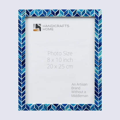 Picture Frames Artic Ice Pattern Bone & Resin Inlay Collection in 3 Sizes – Wholesale picture frames