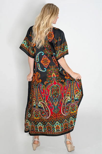 Women Long Kaftan Summer Holiday Caftan Dress in 4 Colors - S to 3XL