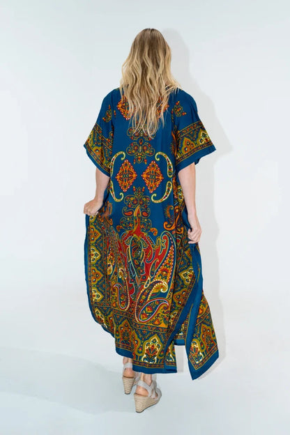 Women Long Kaftan Summer Holiday Caftan Dress in 4 Colors - S to 3XL