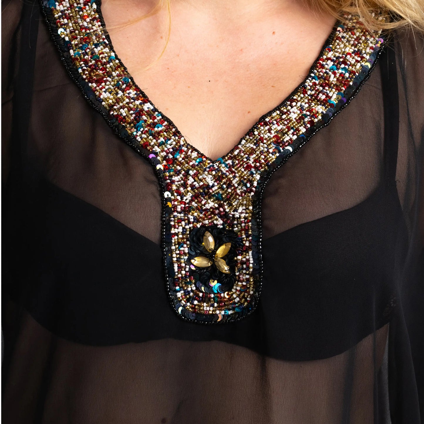 Women Long Kaftans Beach Caftan Dress 3 Colors S-3XL