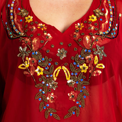 Women Long Kaftans Beach Caftan Dress 3 Colors S-3XL
