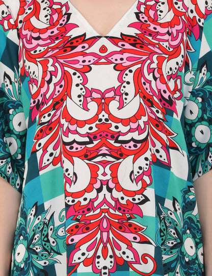 Women Long Kaftans Summer Holiday Caftan Dress 6 Colors S-3XL
