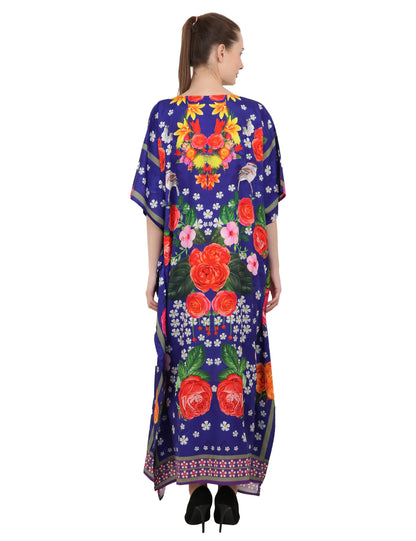 Women Long Kaftans Summer Holiday Caftan Dress 4 Colors S-3XL