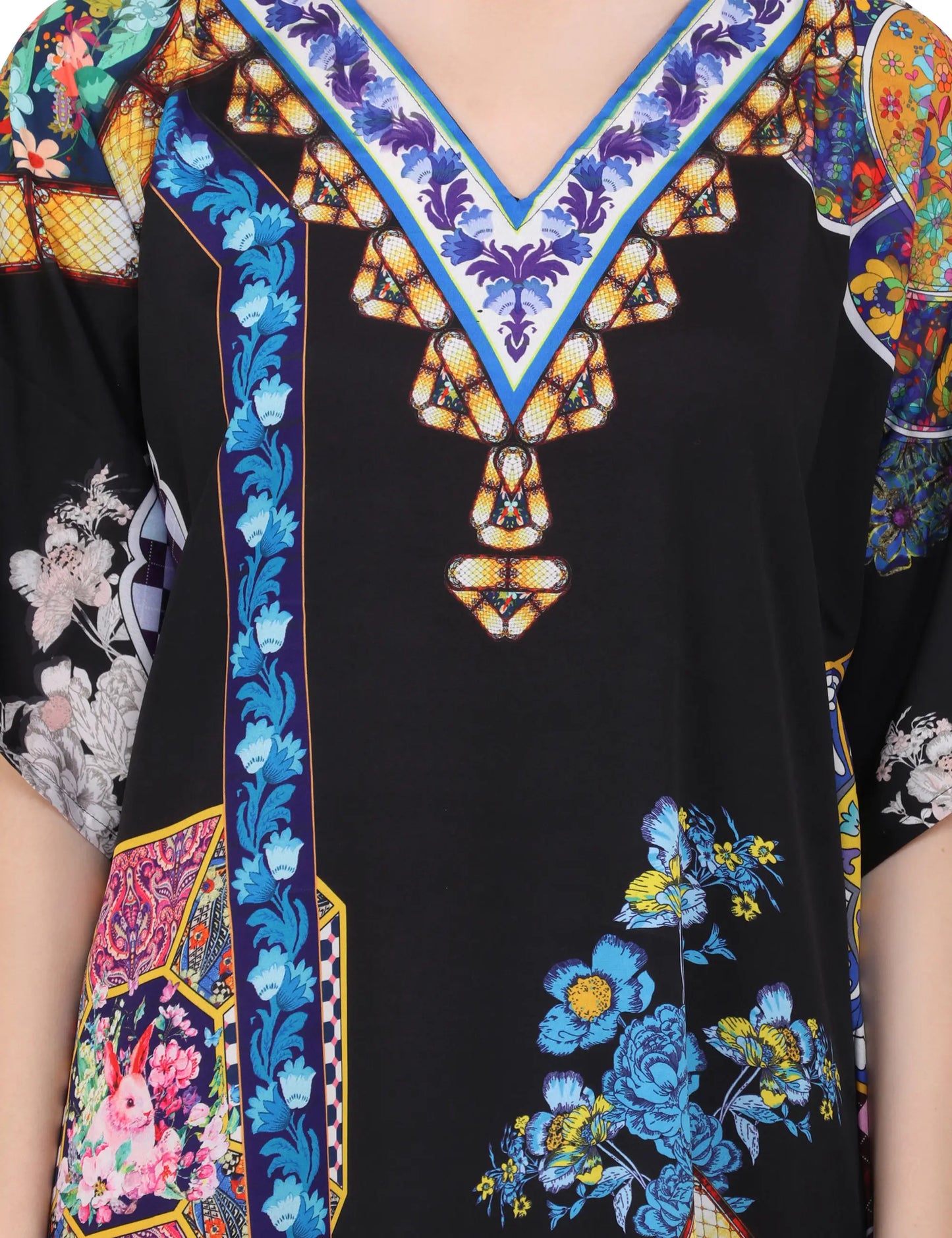 Women Long Kaftans Summer Holiday Caftan Dress 5 Colors S-3XL