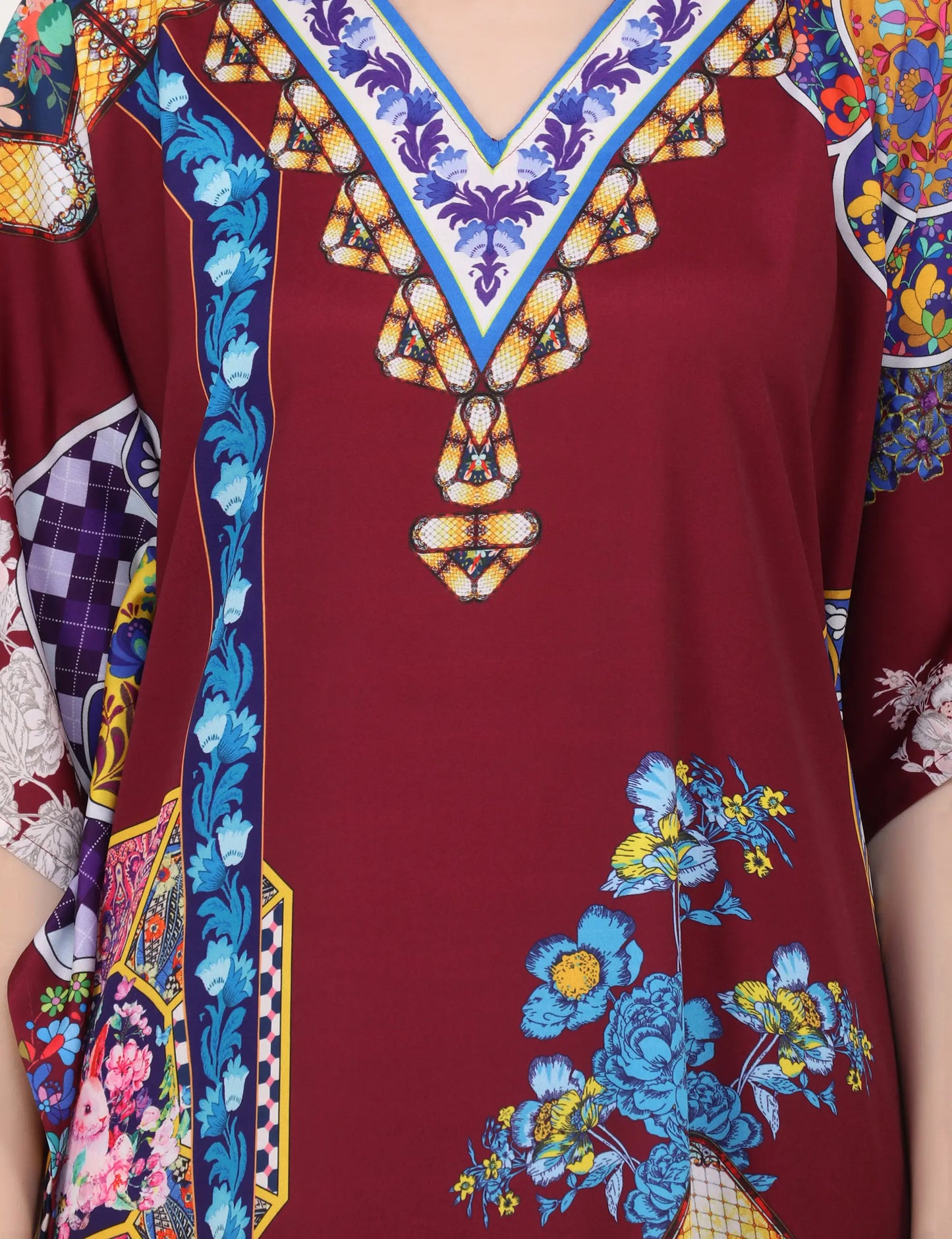 Women Long Kaftans Summer Holiday Caftan Dress 5 Colors S-3XL