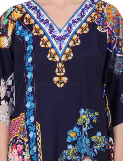 Women Long Kaftans Summer Holiday Caftan Dress 5 Colors S-3XL